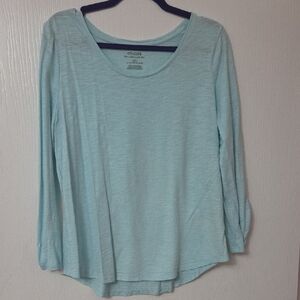 Chico's Light Blue Long Sleeve Blouse